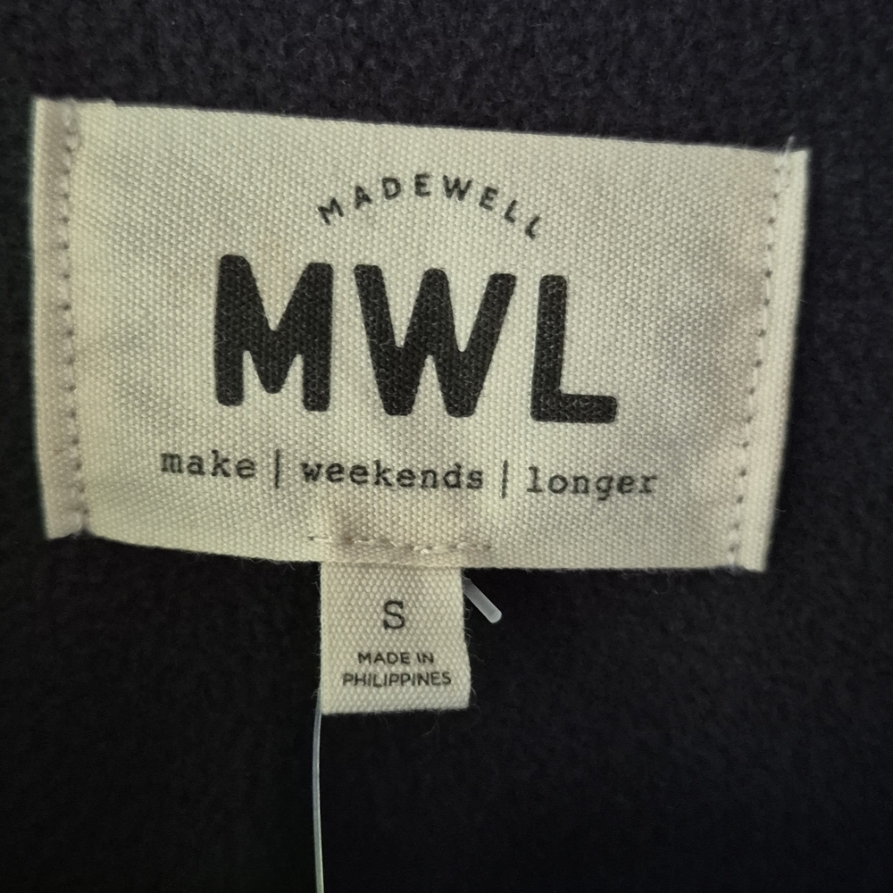 NEW Madewell Women's Small Black MWL Fleecelayer Shirt Jacket - Picture 4 of 5